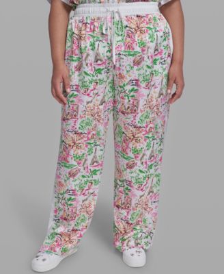 Plus Size Printed Soft Pants