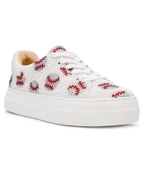 Женские кроссовки Betsey Johnson Sidny Lace-Up Platform, цвет: Baseball