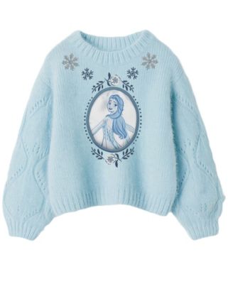 Girls' 2T-6X Frozen Fair Isle Crewneck Sweater