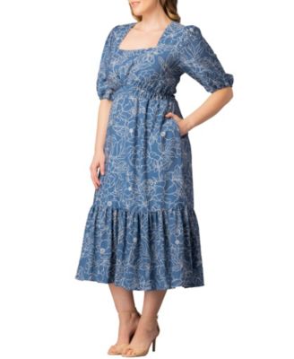 Women's Plus Size Bailey Square Neck Maxi Dress