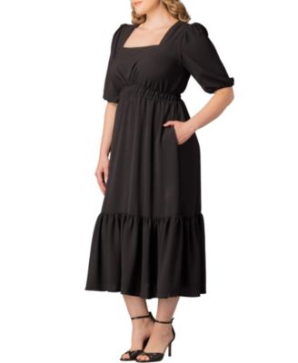 Black Maxi Plus Size Seasonal Dresses | Macy's