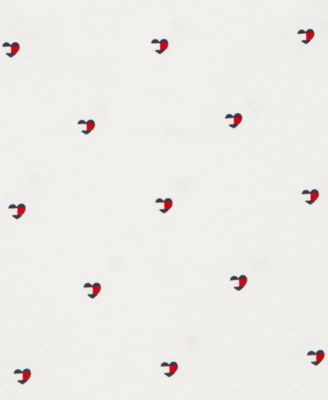 Girls' 7-16 Allover Heart Print Short-Sleeve T-Shirt