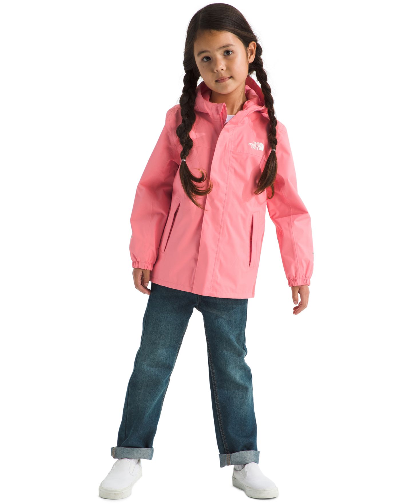 Детская куртка-дождевик The North Face Antora с капюшоном, 2T-7, цвет: Коралловый — фото 3