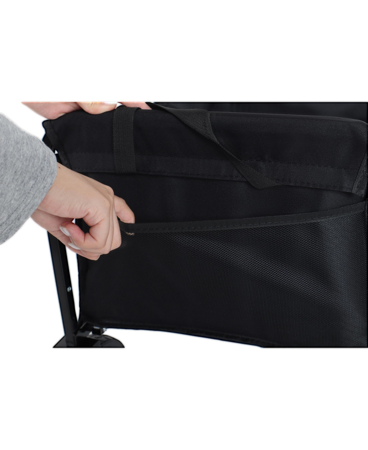 Mondawe Expandable Dual-Layer Storage Wagon Utility Carts w/ 225LBS Capacity, 360° All-Terrain Wheels