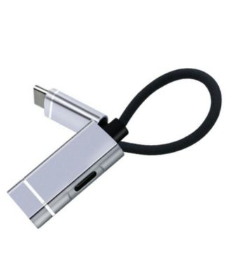 2-in-1 USB C Hub, 5Gbps Data Transfer & PD Charging, Aluminum Portable Adapter for Laptop/Phone/Travel