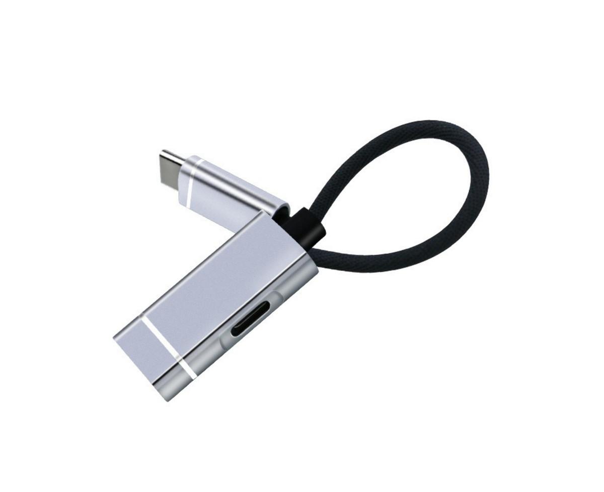 Risokeys 2-in-1 Usb C Hub, 5Gbps Data Transfer & Pd Charging, Aluminum Portable Adapter for Laptop/Phone/Travel