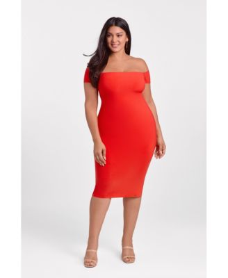 Women's Sculpting Shapewear Midi Dress