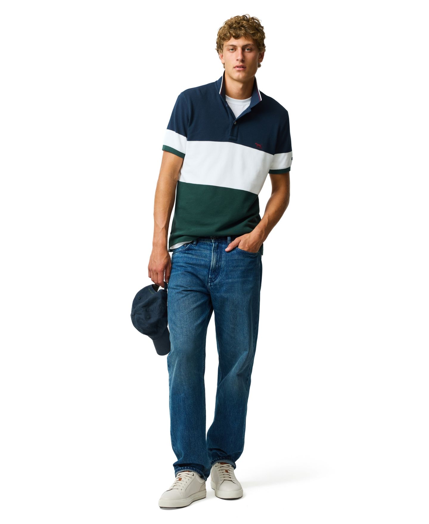 Мужское поло Rodd & Gunn Home Bay Sport Fit Polo Shirt, цвет: Тёмно-зелёный — фото 4