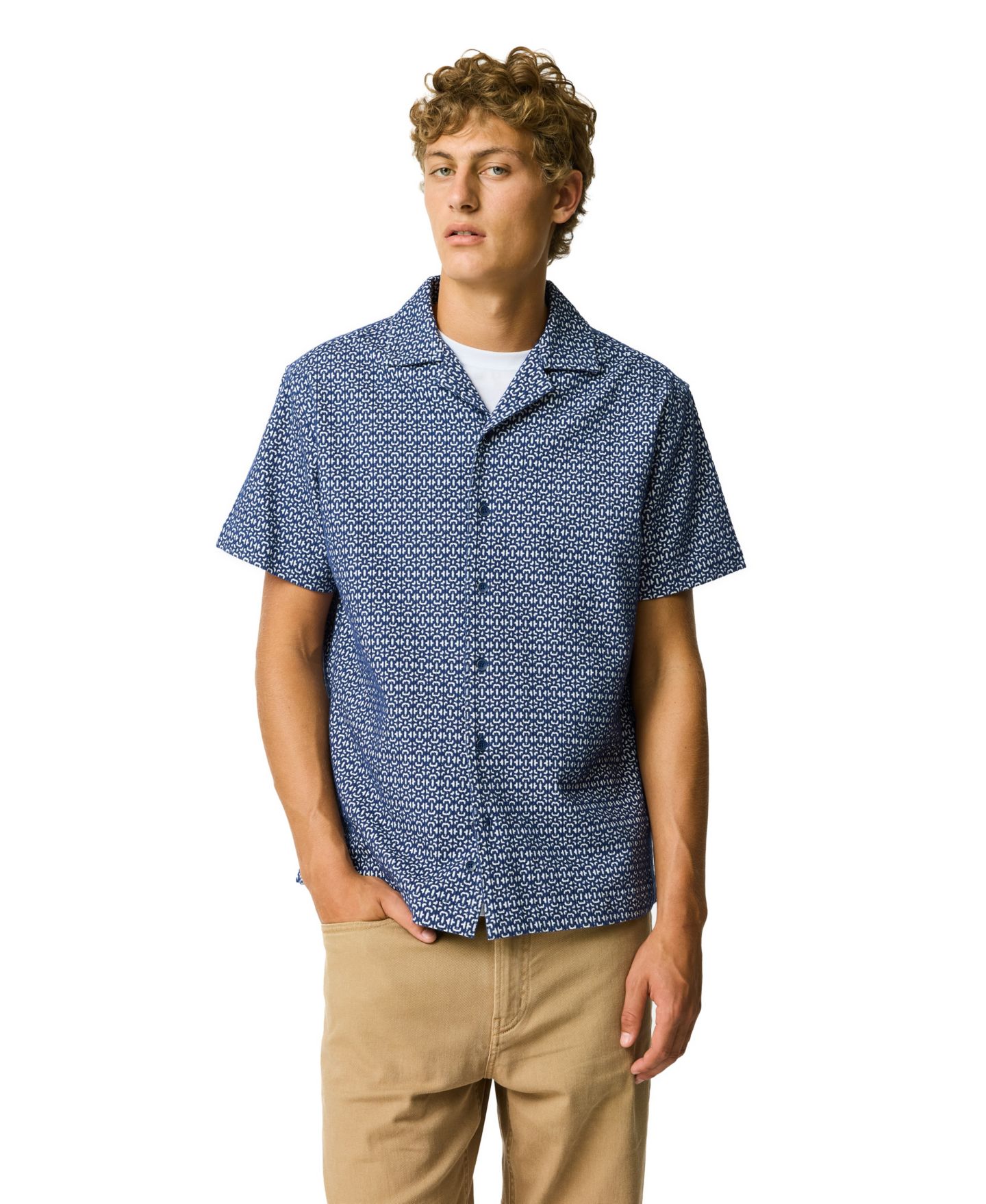 Мужская рубашка Rodd & Gunn Regular Fit Knightsbridge Cotton, цвет: Индиго — фото 1