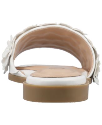 Women's Azalea Floral Slide Flat Sandals