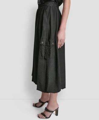 Women's Pull-On Bubble Hem Cargo Skirt