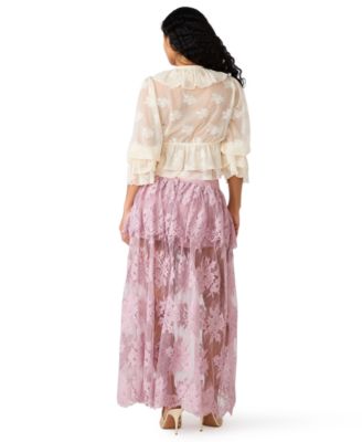 Women's Arietty Floral Lace Maxi Skirt