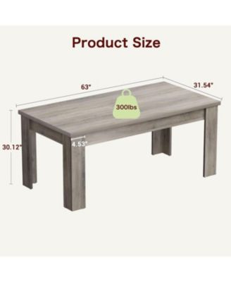 Kitchen Dining Table for 4-6 Farmhouse Dinner Kitchen Table for Dining Room, Home Office, Living Room