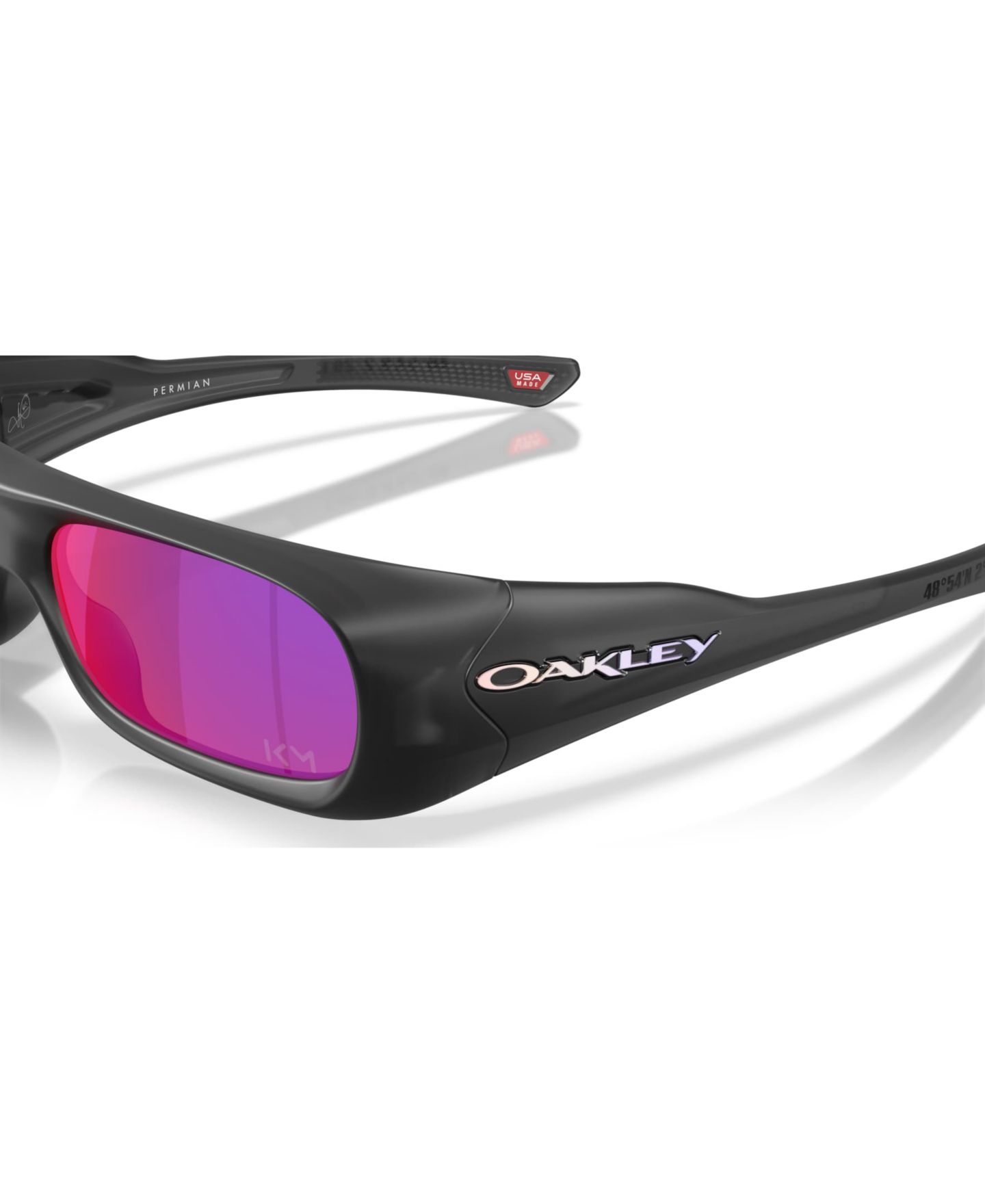 Солнцезащитные очки Oakley Unisex Kylian Mbappé Signature Series Permian Sunglasses, OO9520, цвет: Матовый чёрный чернильный — фото 7
