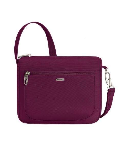 Сумка Travelon Anti-Theft Classic Small East or West Crossbody, цвет: Бордовый