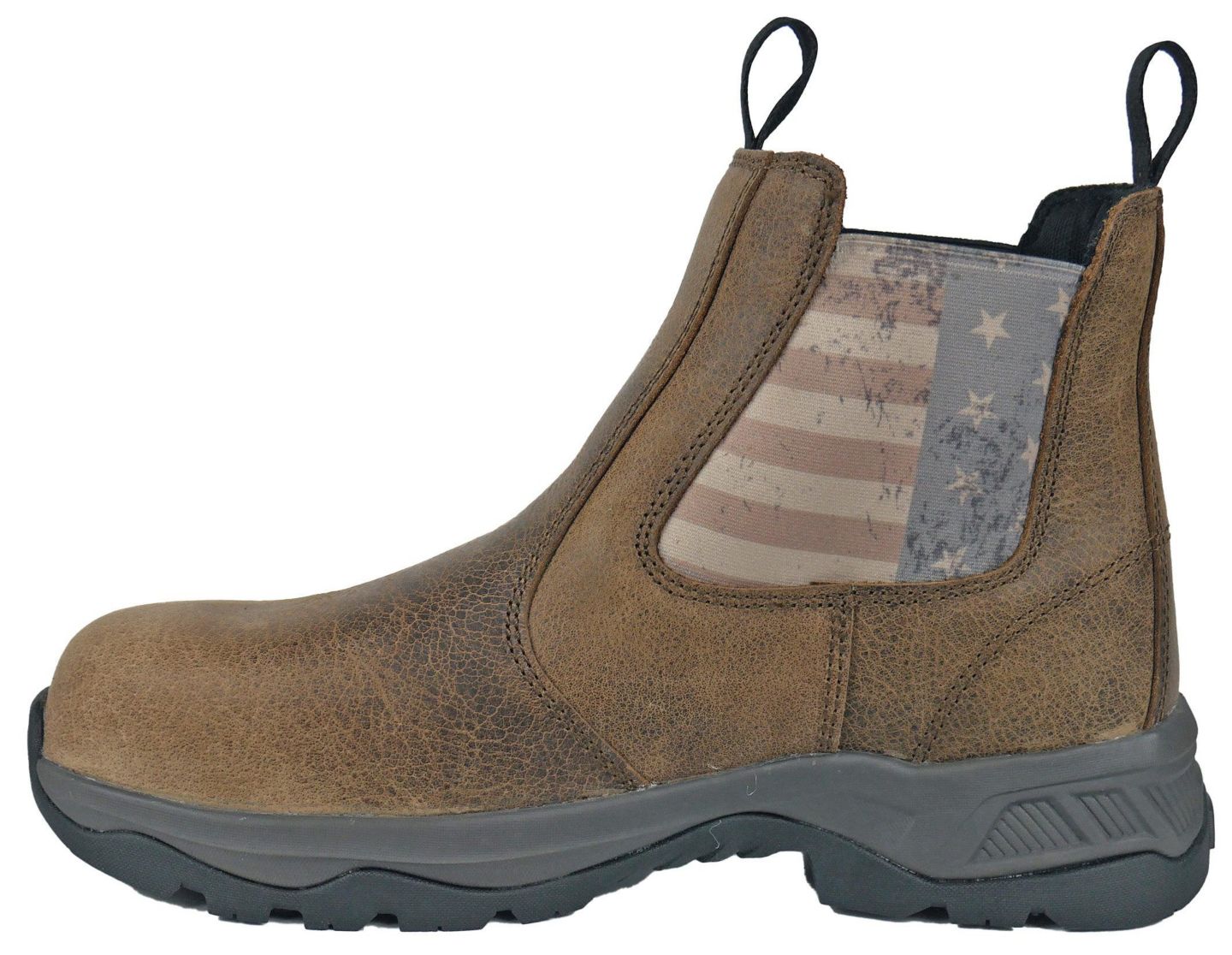 Мужские ботинки Hoss Boot Company Old Glory Distressed Composite Toe Work Boot, цвет: Коричневый — фото 2