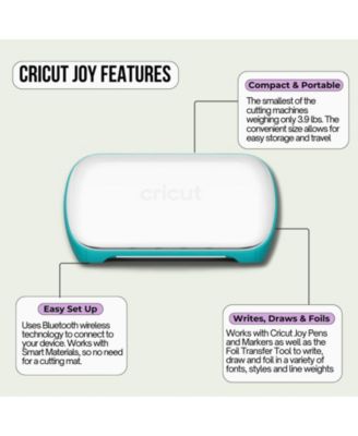 Joy Cutting Machine Bundle with 7 Smart Iron-On Rolls - Compact Vinyl Cutter for Custom Apparel & DIY Crafts