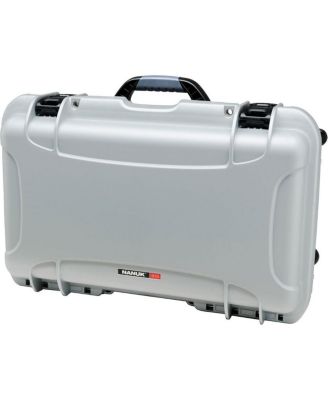 935 wheeled NK 7 waterproof case with foam for DSLR, lenses, and flash, silver.