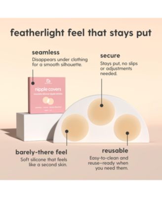 Women's M3 Silicone Multi-Use Nipple Covers Invisible Boob Pasties | Adhesive Breast Petals | Nipple Stickers for Full Coverage | 1 pack