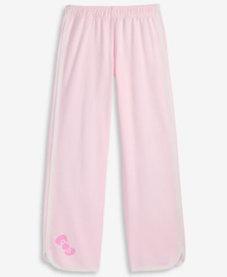 Girls' S-XL Hello Kitty Wide-Leg Contrast-Seam Pants