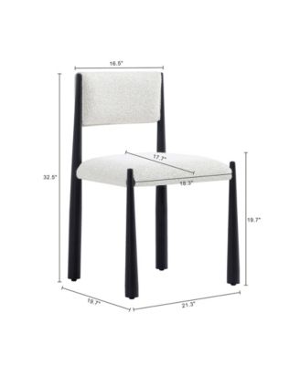 Lennor Boucle Upholstered Dining Side Chairs, Set of 2