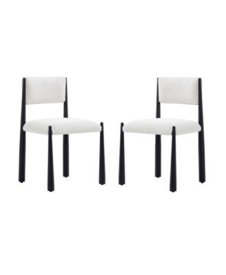 Lennor Boucle Upholstered Dining Side Chairs, Set of 2
