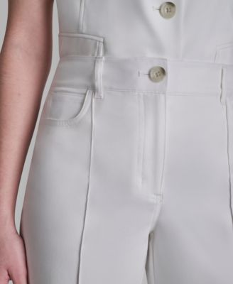 Women's Straight Leg Pintuck Pants