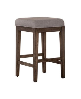 Industies, INC Arrowcreek Upholstered Console Stool in Weathered Stone
