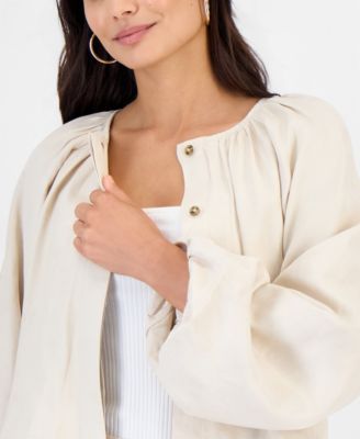 Petite Raglan Sleeve Cropped Jacket