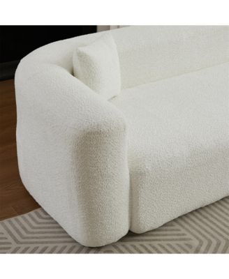 109.4" L-Shaped Modular Sectional Sofa Right Chaise Chenille Fabric Cloud Sofa with 2 Pillows