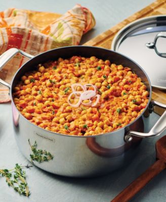 Utsava Tri-Ply Clad Stainless Steel 5-Quart Covered Casserole