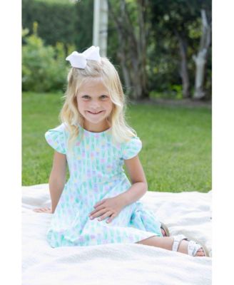 Toddler Girls Printed Knit Tulip Twirl Dress