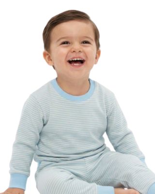 Toddler Boys Seaside Stripe Lounger Bamboo Sweatsuit