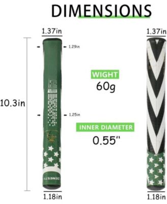 ARONKL Putter Grip - Lightweight, soft & tacky texture for enhanced control, high feedback, superior traction. Three styles available