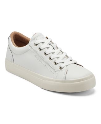 Women's Dailey Leather Low Profile Lace-Up Sneakers