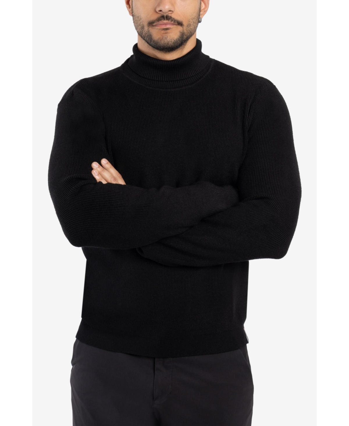 Spring + Mercer Men's Ribbed Turtle Neck Sweater
