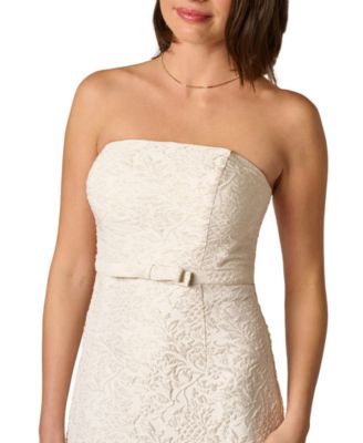 Women's Strapless Glitter Ball Gown