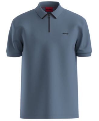 Hugo Boss Men's Dalomino Quarter-Zip Polo Shirt - Macy's