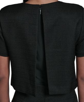 Women's Crewneck Ruffle Hem Dress