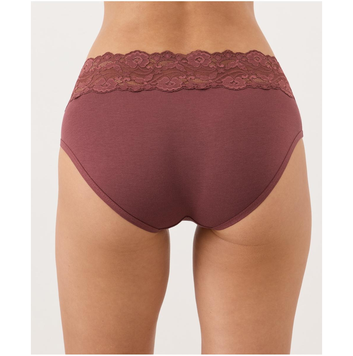 Pact Women's Lace Waist Brief 3-Pack