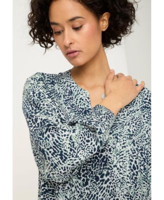 Women's Animal Print Tunic Blouse Tops