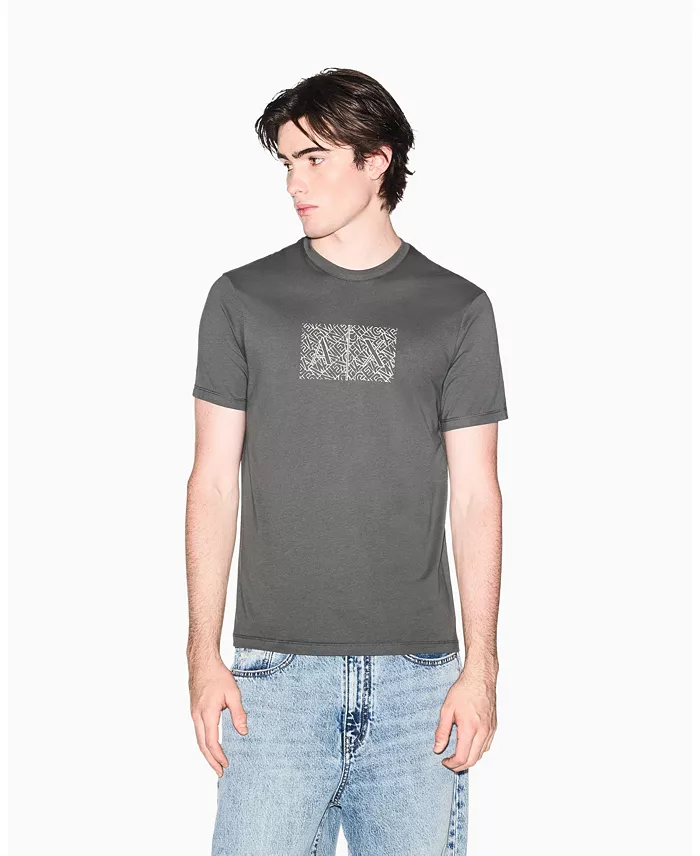 Men's Short Sleeve Jersey Printed Box Logo T-Shirt