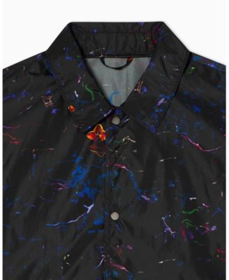 Men's Nylon Print Floral Jacket