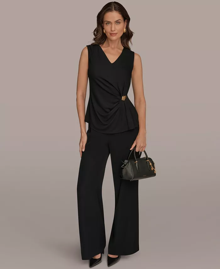 Women's V-Neck Sleeveless Top - thumbnail 10
