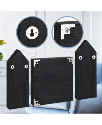 3-Piece Adjustable Display Shelf for Collectibles,17 Compartments for Collectibles