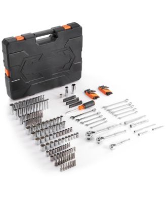 205-Piece Mechanics Tool Set with 1/4"-1/2" Drive Sockets & Wrenches