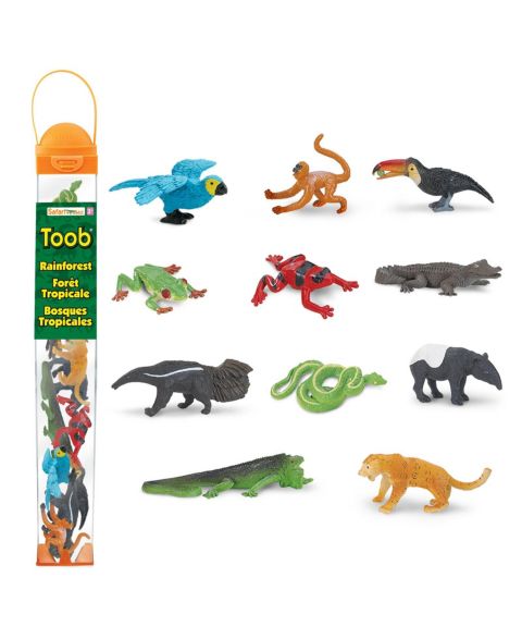 Детские фигурки Safari Rainforest Hand-Painted 11-Piece Figurine Toob, от 3 лет