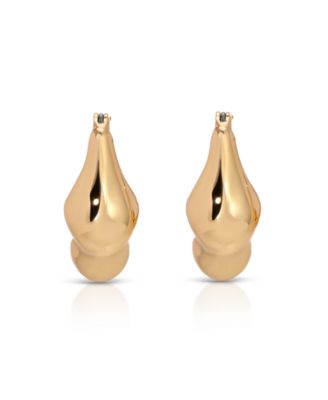 Molten Metal Hoop Earrings