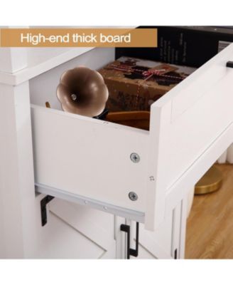 6 Tiers Bookshelf With Storage,72”Tall Modern Storage Bookcase with Adjustable Shelves&Drawers,Wooden Display Cabinet Set