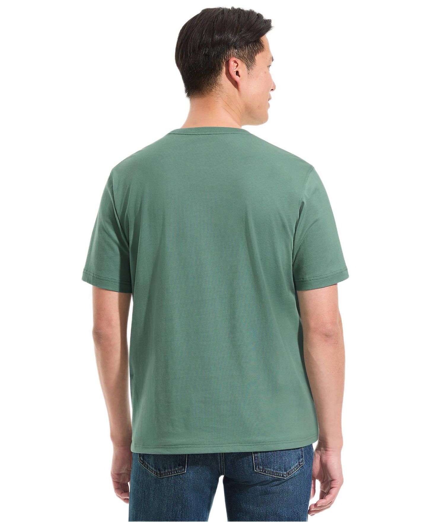 Мужская футболка Lands' End Super-T Short Sleeve, цвет: Eucalyptus — фото 2